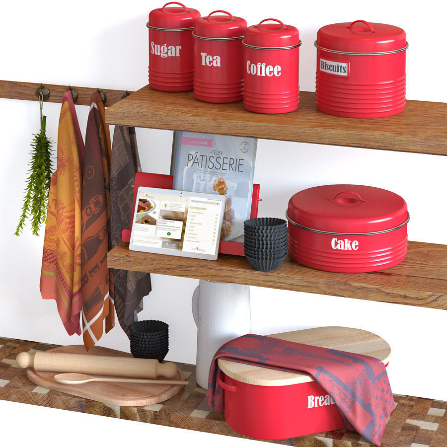 Typhoon Vintage Kitchen Red 2 3D model_1