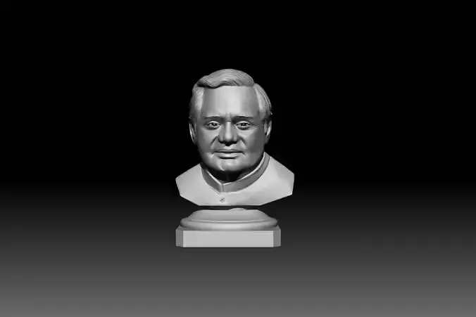 Atal Bihari Vajpayee Bust 3D STL model for 3D printing 3D print model