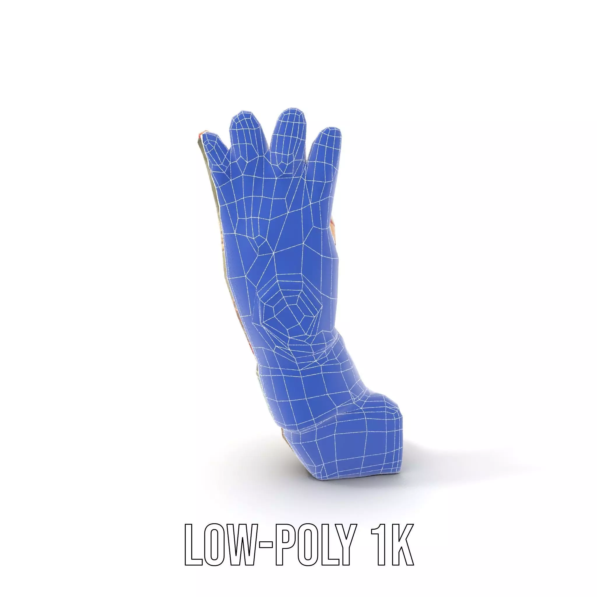 Colorful Star Pattern Glove Model Pack Low-poly 3D model_27