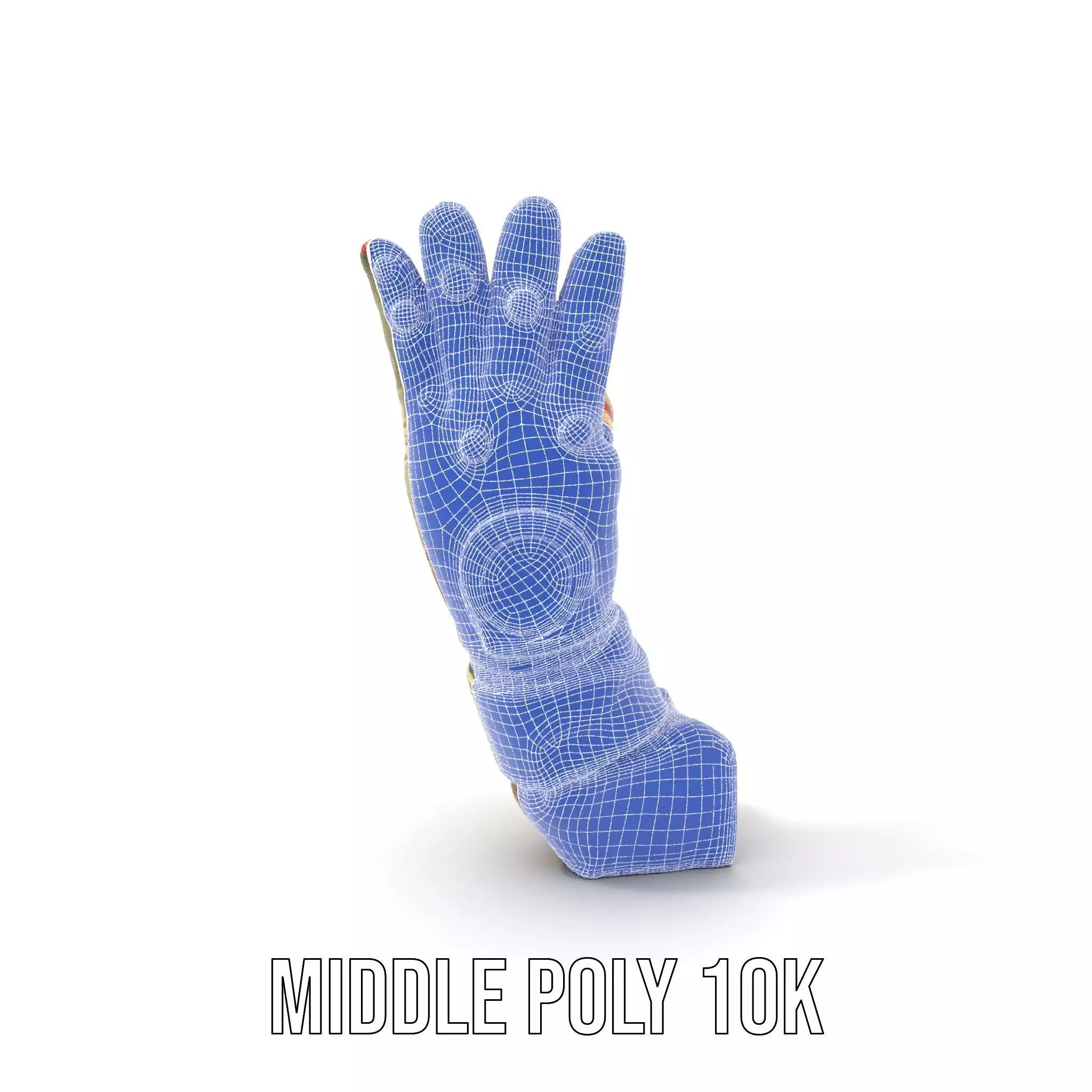 Colorful Star Pattern Glove Model Pack Low-poly 3D model_18