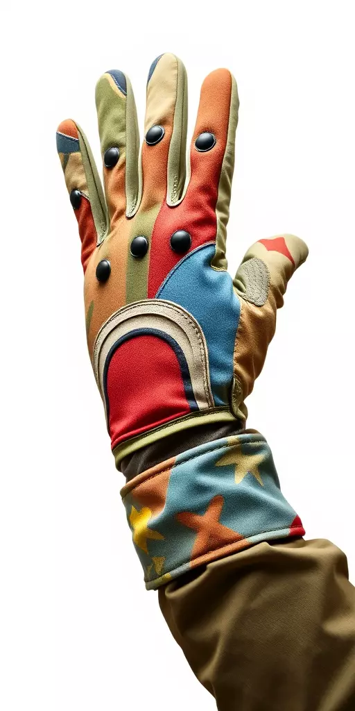 Colorful Star Pattern Glove Model Pack Low-poly 3D model_2