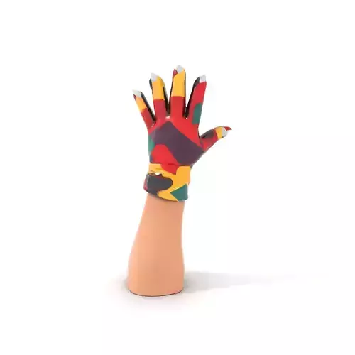 Colorful Glove with Straps Model Pack