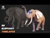 Cartoon Elephant Family Rigged Characters for Blender Low-poly 3D model_1