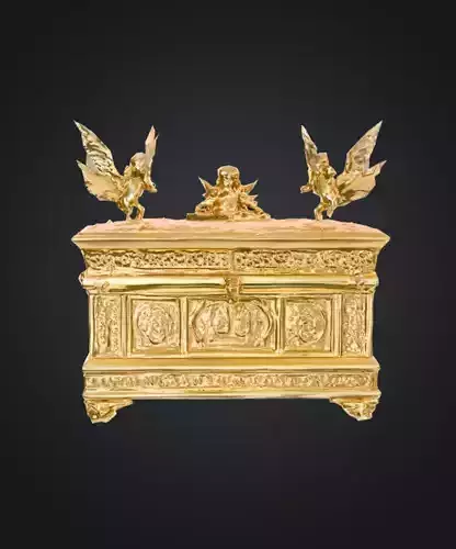 Ark of Covenant low poly 3d model Low-poly 3D model