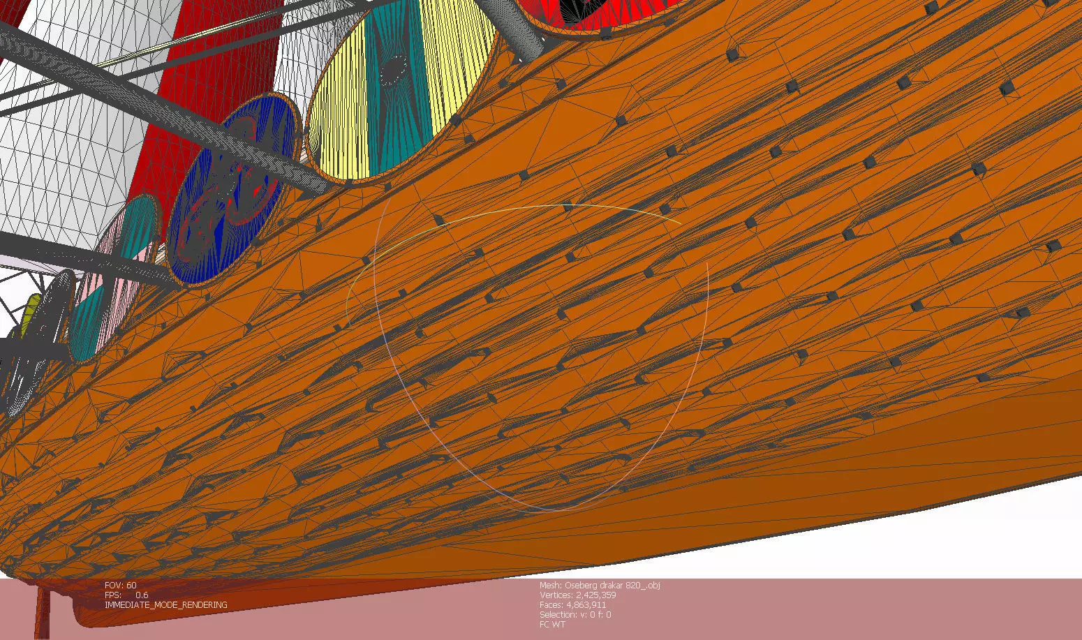 Drakkar is a Viking warship by Oseberg ship 820 AD 3D model_31