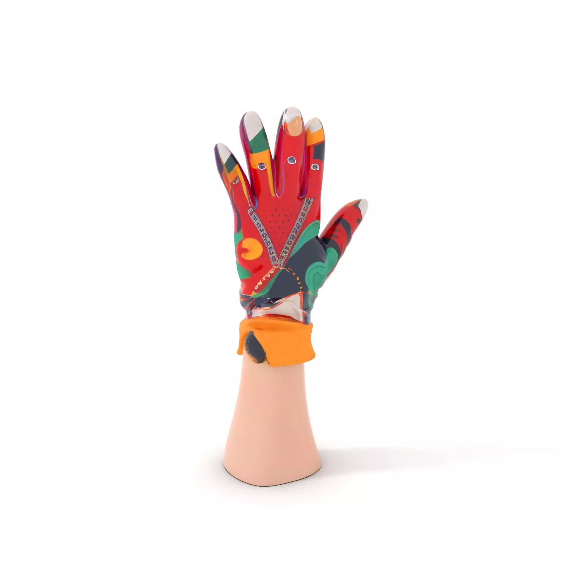 Vibrant Multicolor Glove Model Pack Low-poly 3D model_15