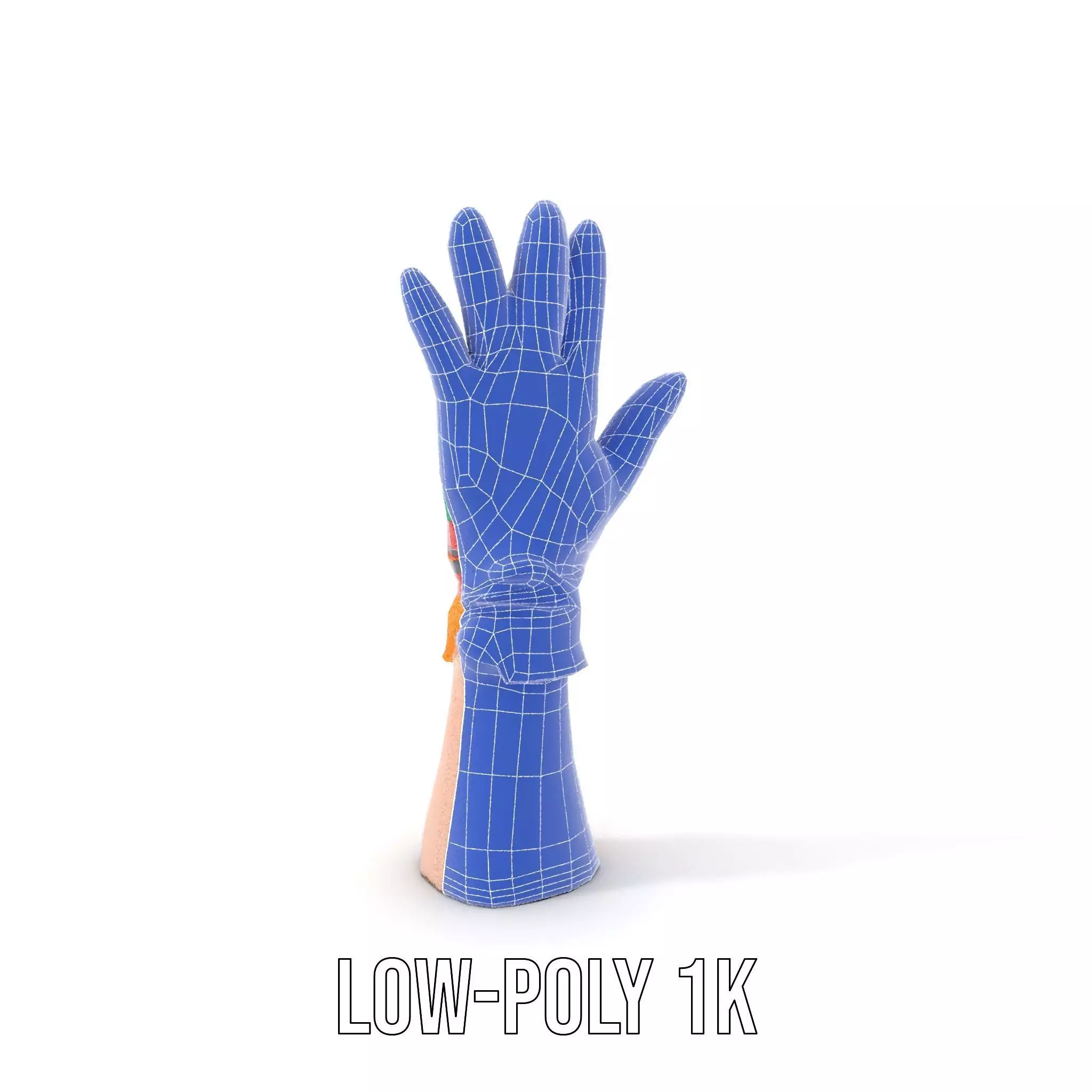 Vibrant Multicolor Glove Model Pack Low-poly 3D model_10