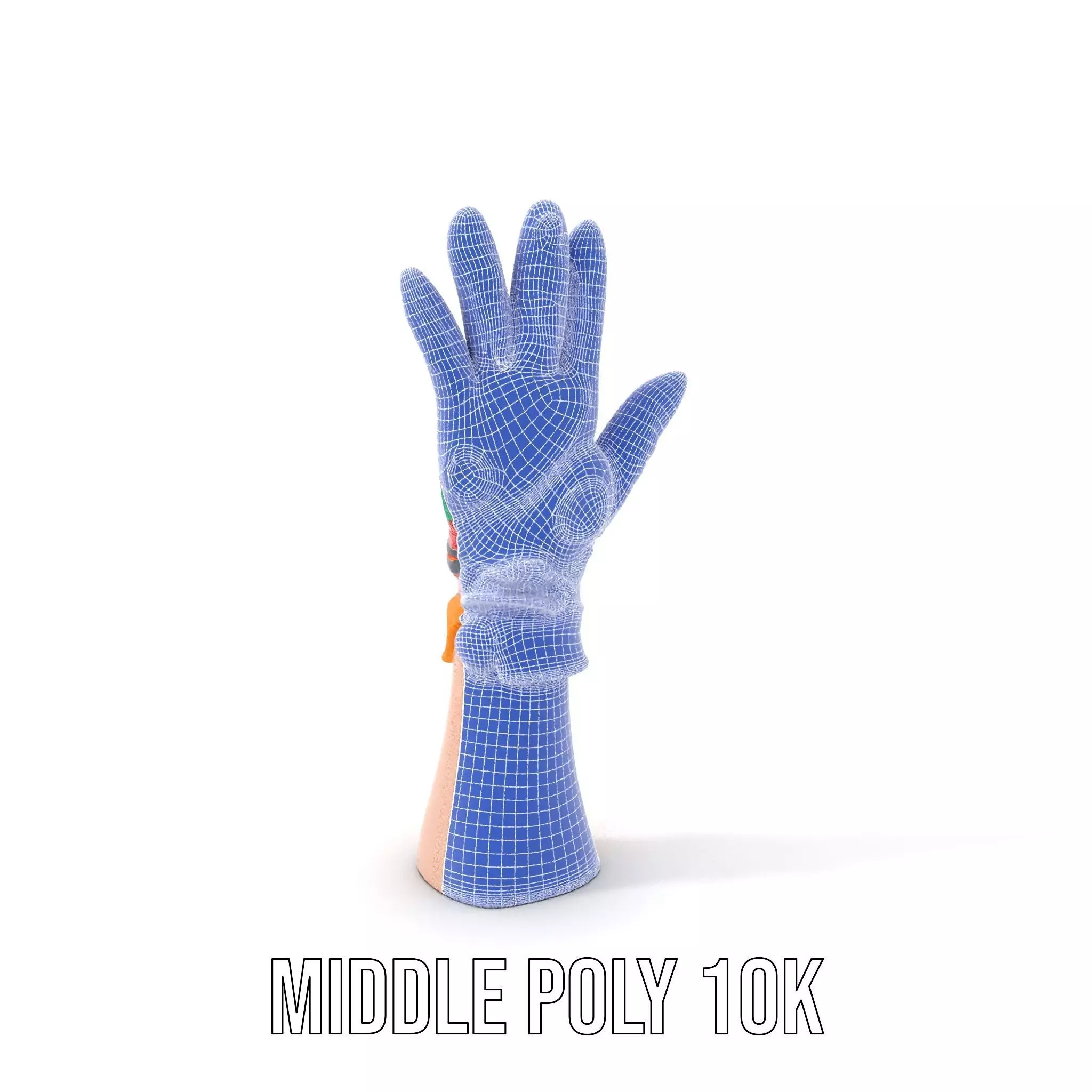Vibrant Multicolor Glove Model Pack Low-poly 3D model_12