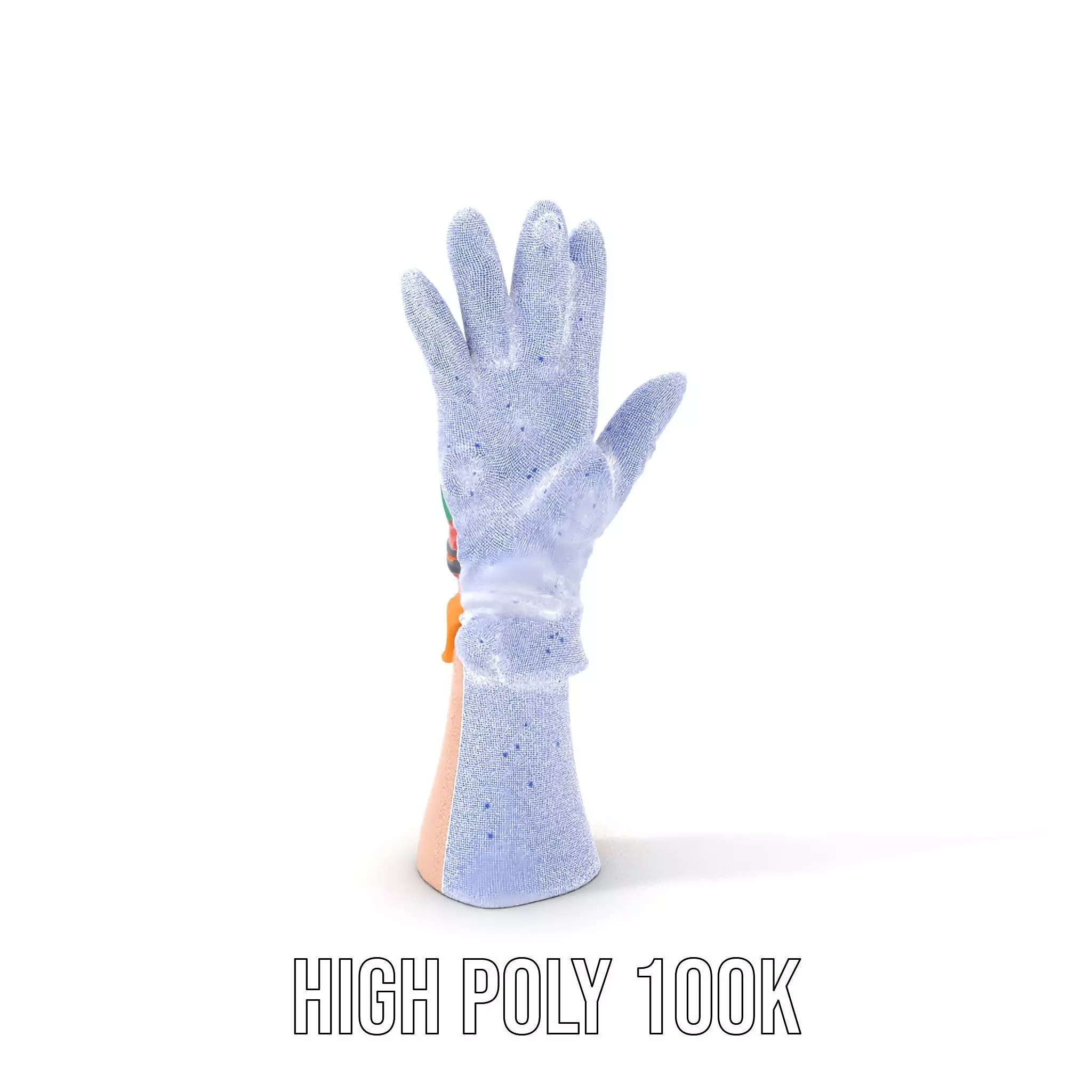Vibrant Multicolor Glove Model Pack Low-poly 3D model_4