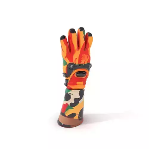 Camouflage Sports Gloves Model Pack Low-poly 3D model