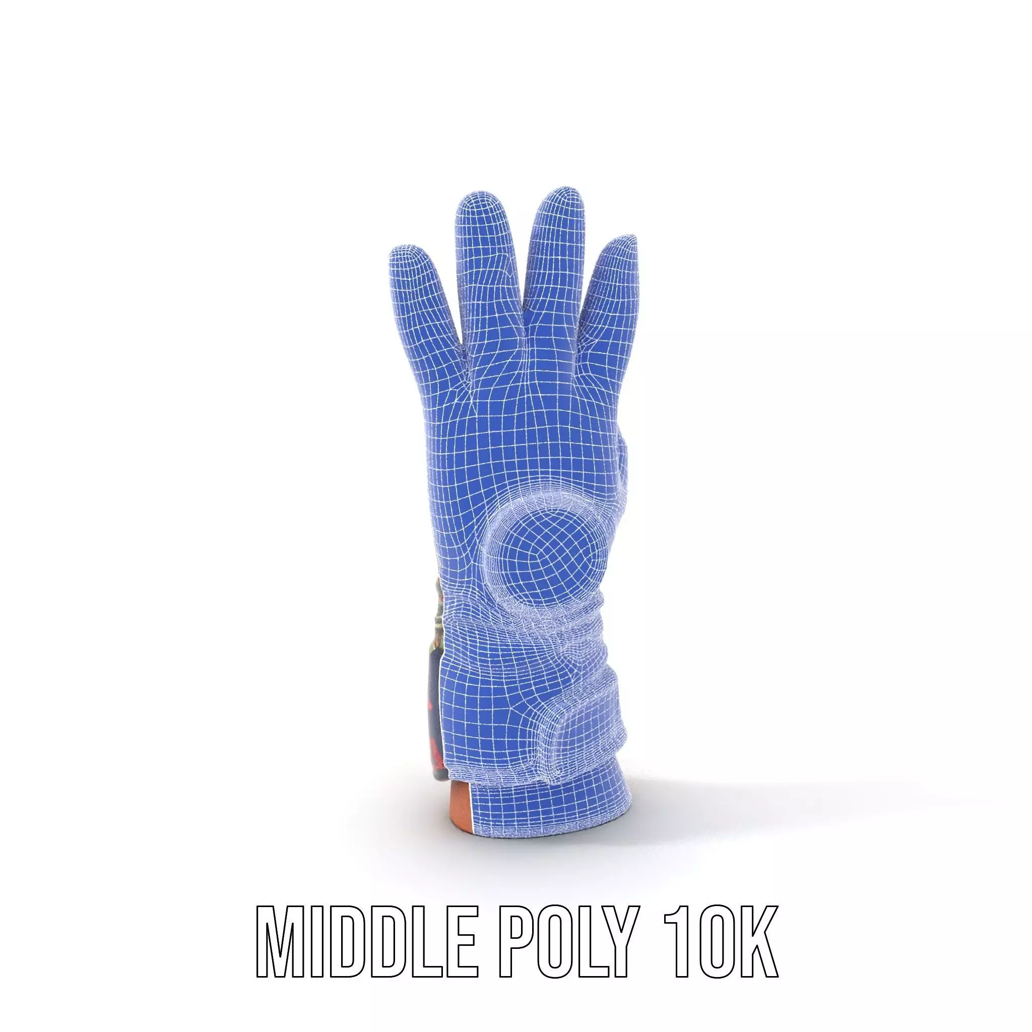 Colorful Camouflage Winter Glove Model Pack Low-poly 3D model_24