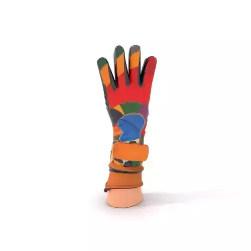 Colorful Patchwork Glove Model Pack Low-poly 3D model