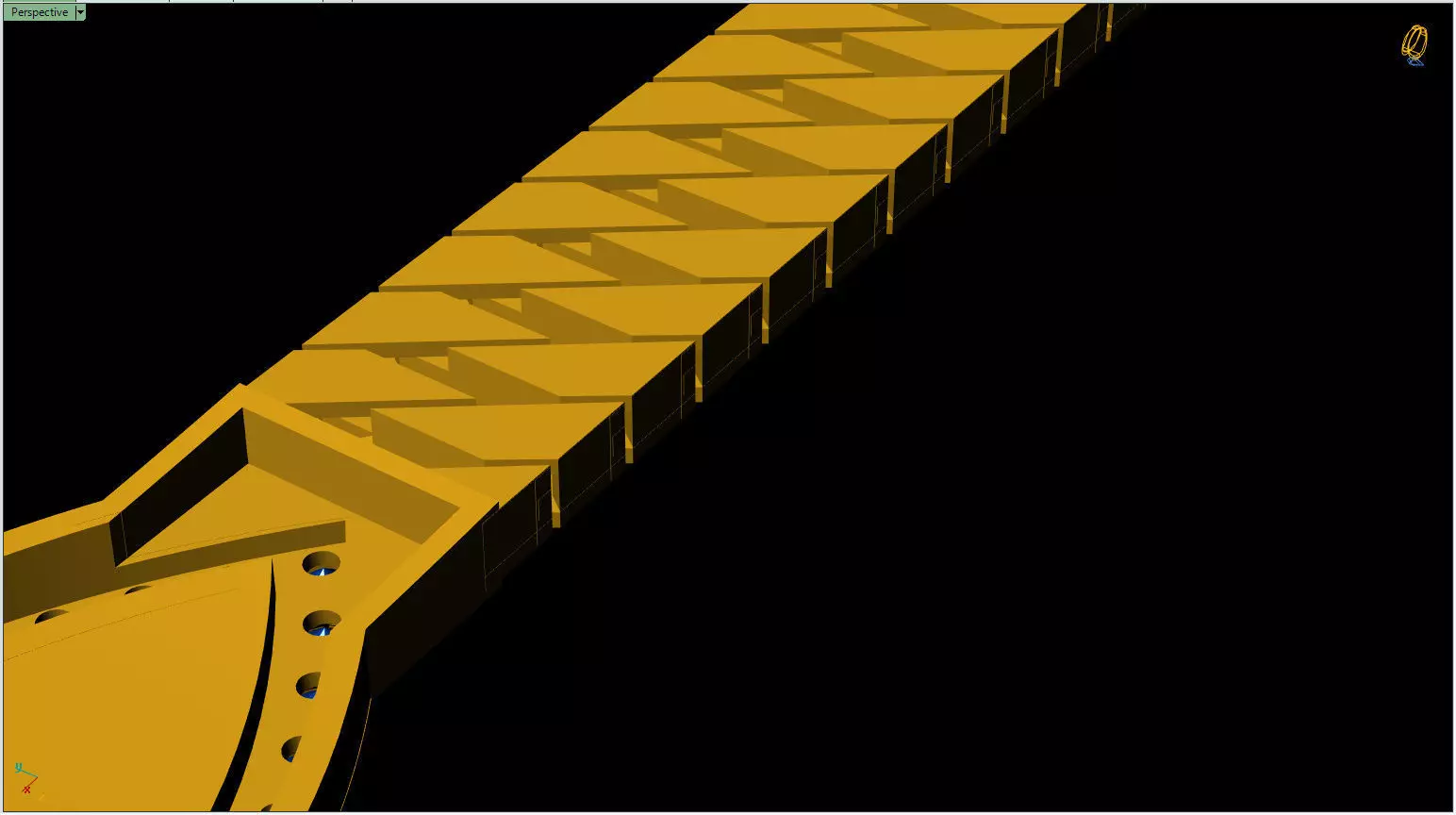 Chain bracelet  3D print model_3