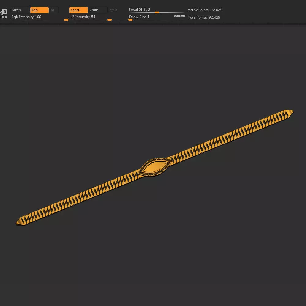 Chain bracelet  3D print model_1