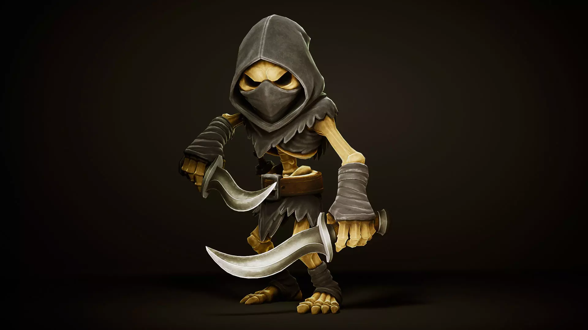 Skeleton Pack - Game ready character Low-poly 3D model_7
