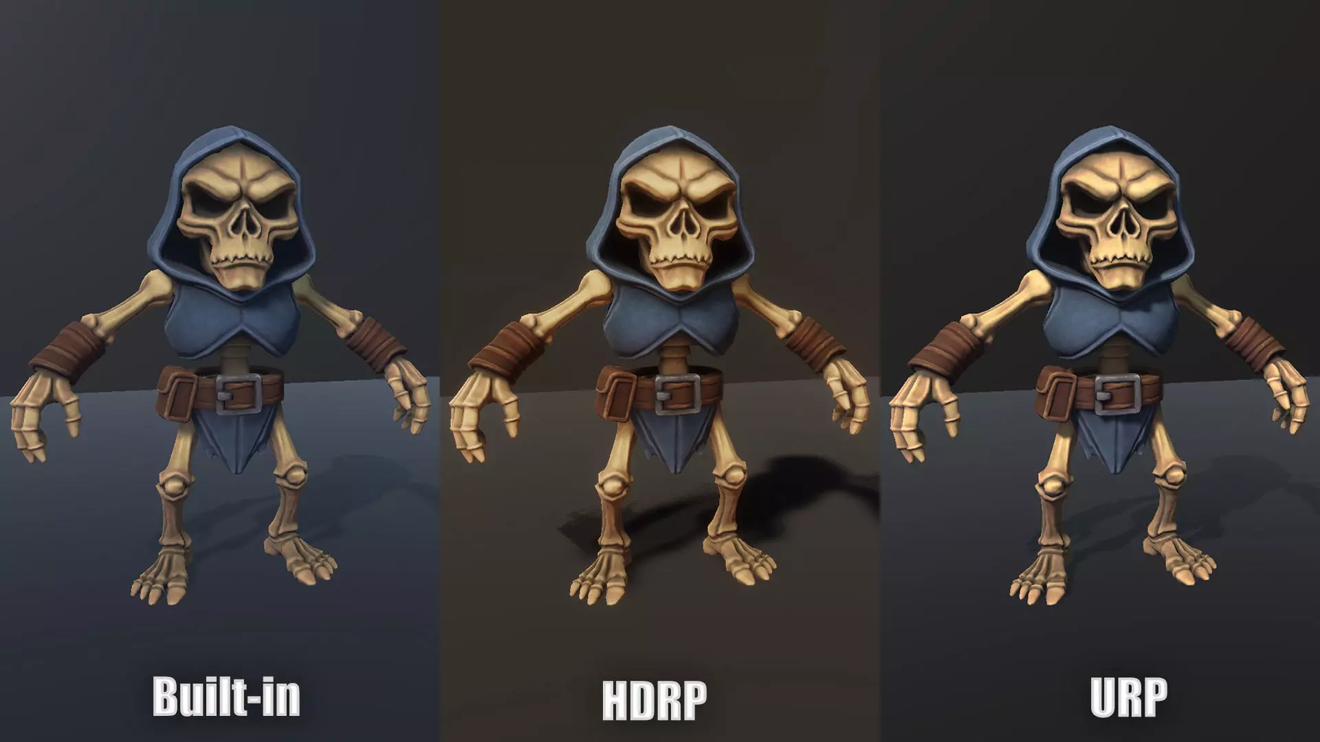 Skeleton Pack - Game ready character Low-poly 3D model_41