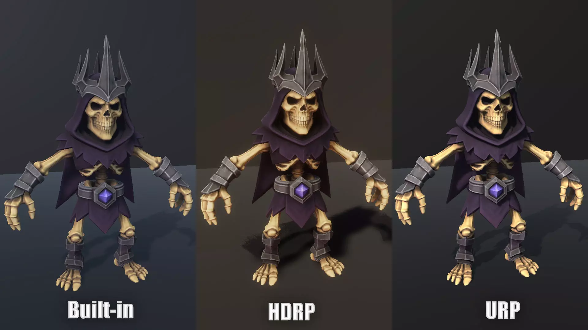 Skeleton Pack - Game ready character Low-poly 3D model_54