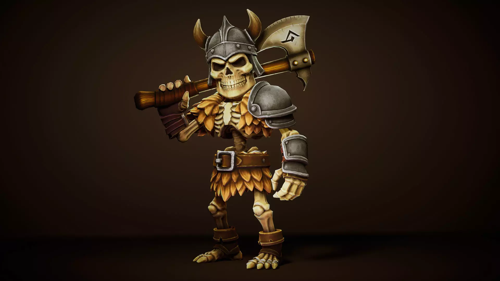 Skeleton Pack - Game ready character Low-poly 3D model_19