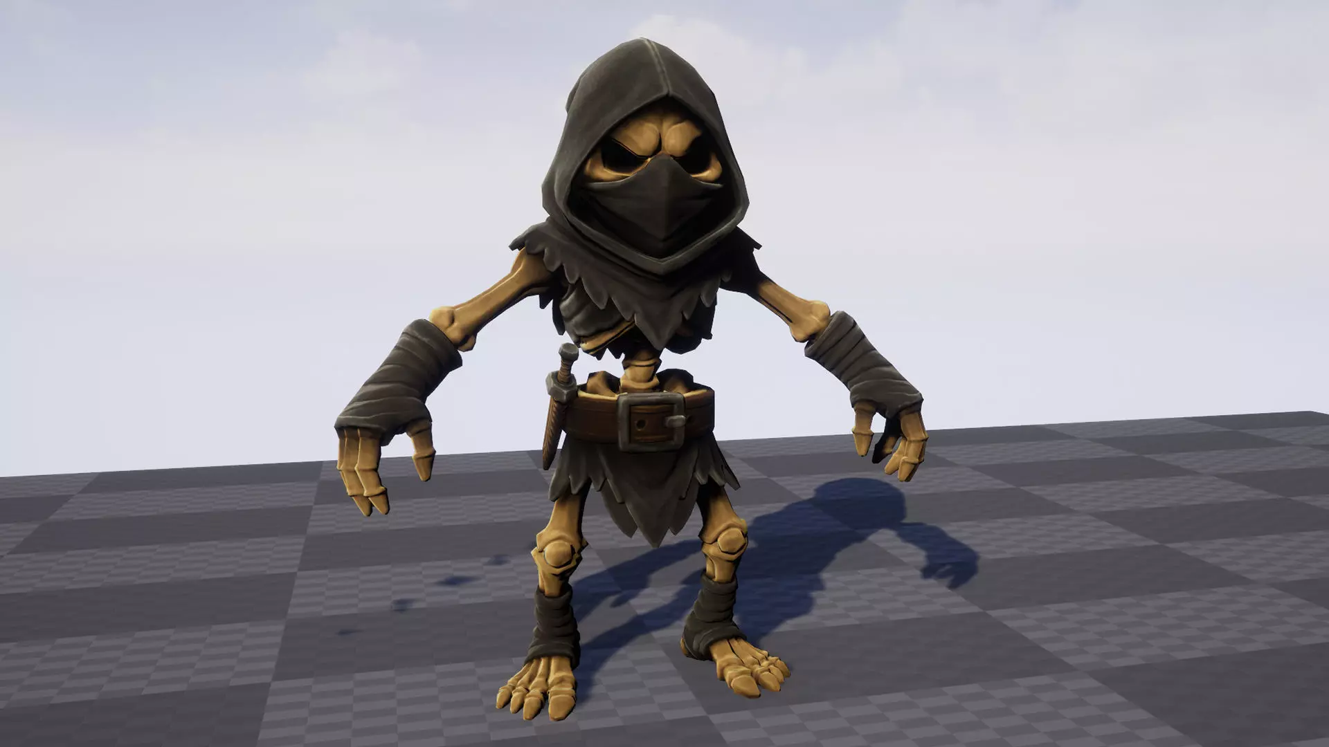 Skeleton Pack - Game ready character Low-poly 3D model_8