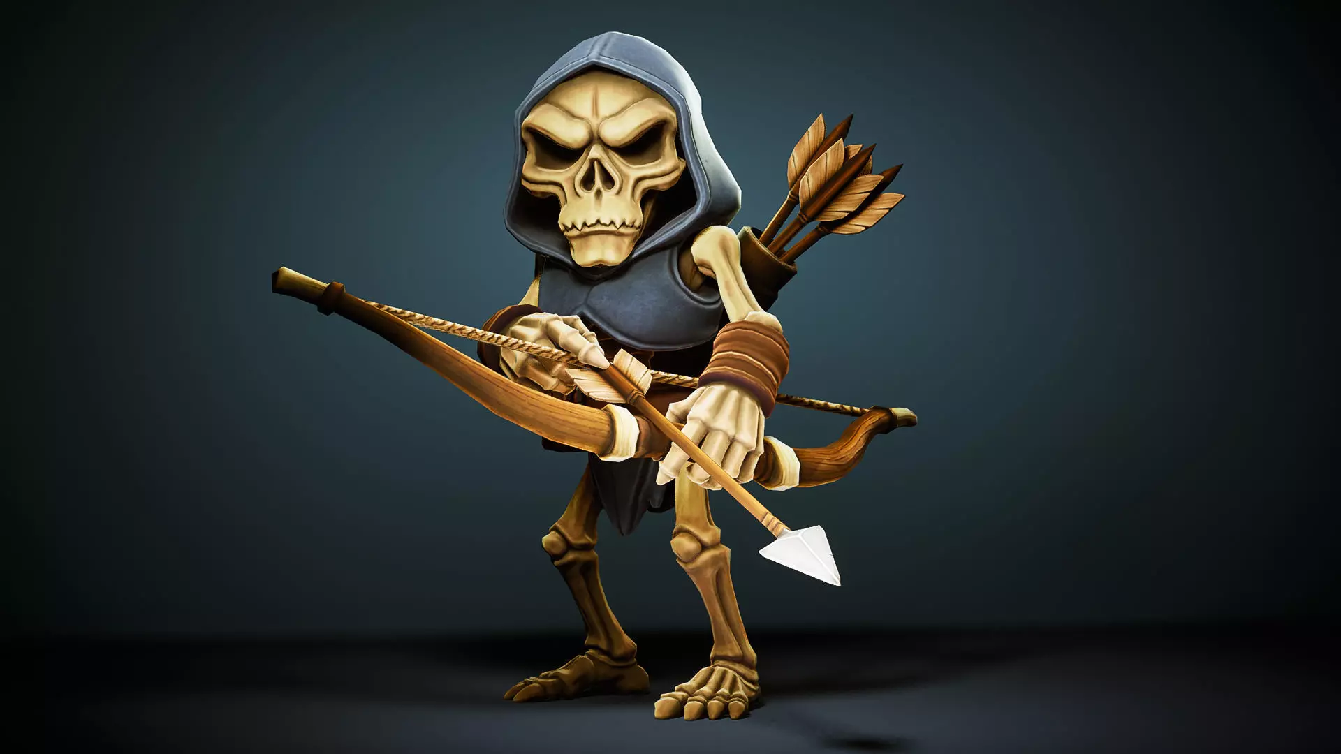Skeleton Pack - Game ready character Low-poly 3D model_31