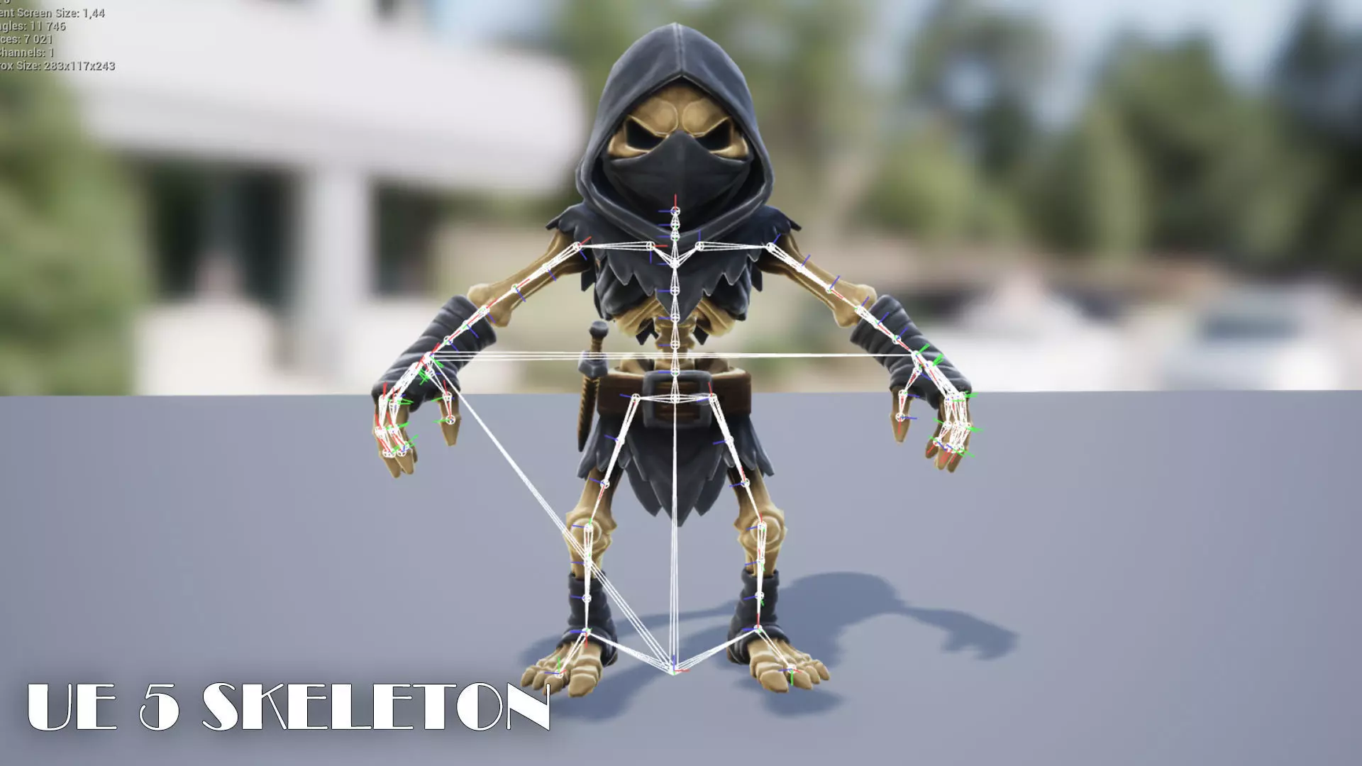 Skeleton Pack - Game ready character Low-poly 3D model_12