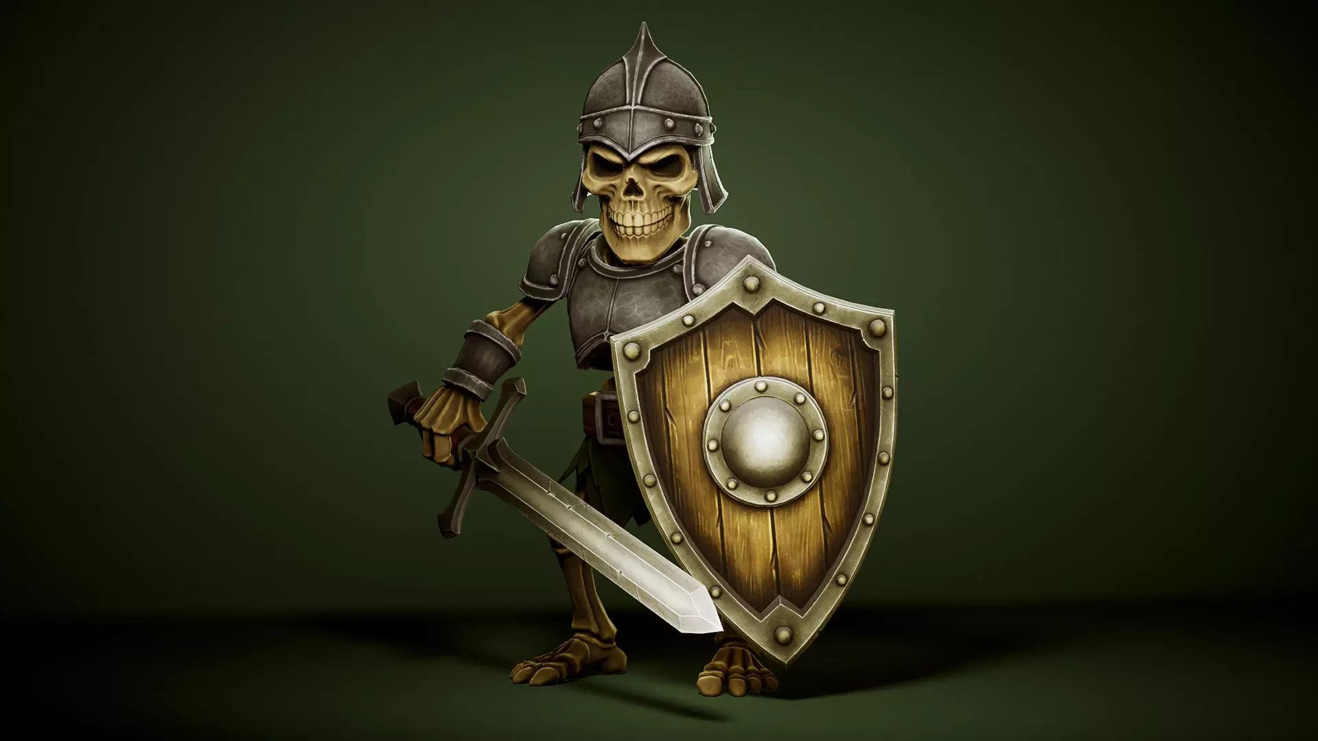 Skeleton Pack - Game ready character Low-poly 3D model_55