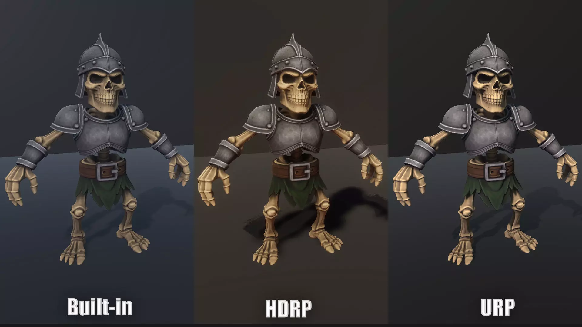 Skeleton Pack - Game ready character Low-poly 3D model_63