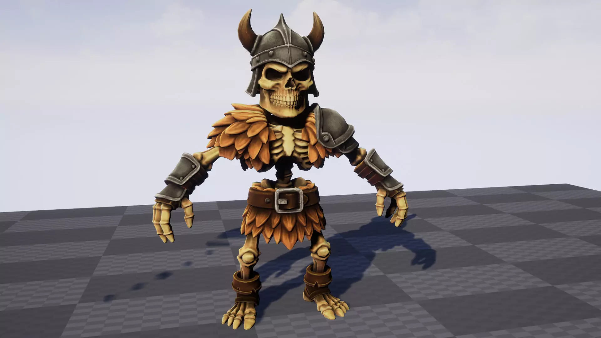 Skeleton Pack - Game ready character Low-poly 3D model_20