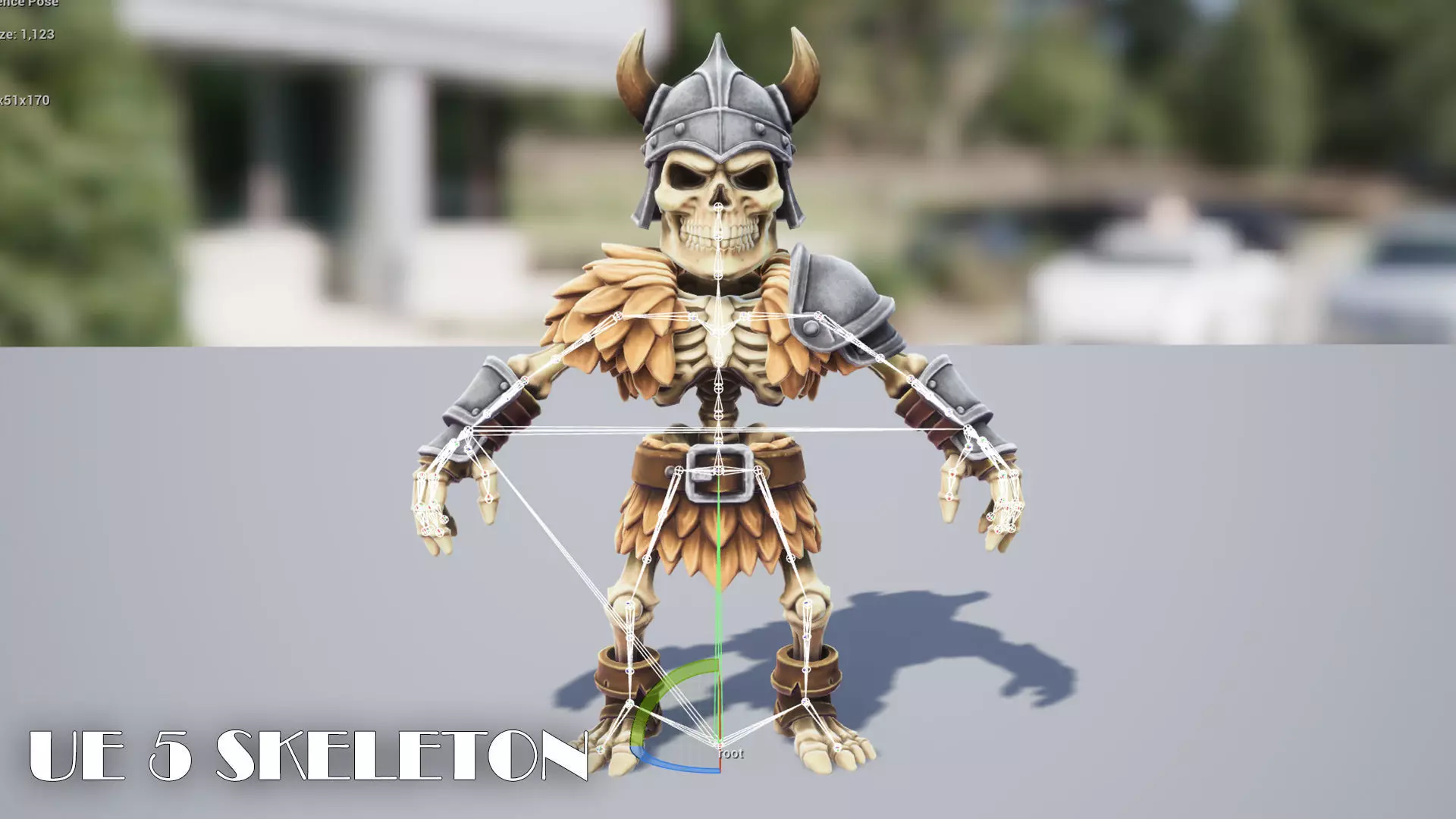 Skeleton Pack - Game ready character Low-poly 3D model_24