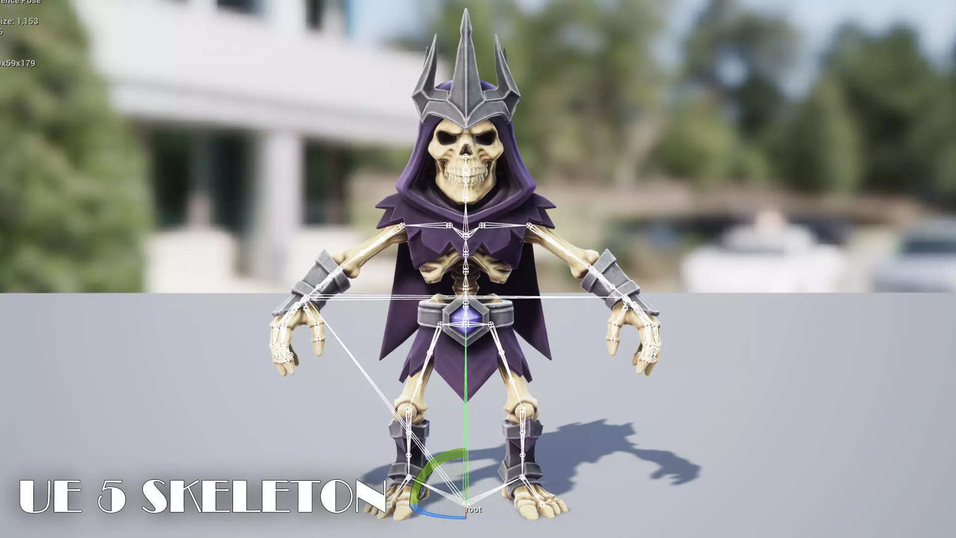 Skeleton Pack - Game ready character Low-poly 3D model_47