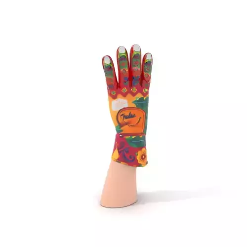 Vibrant Floral Glove Model Pack