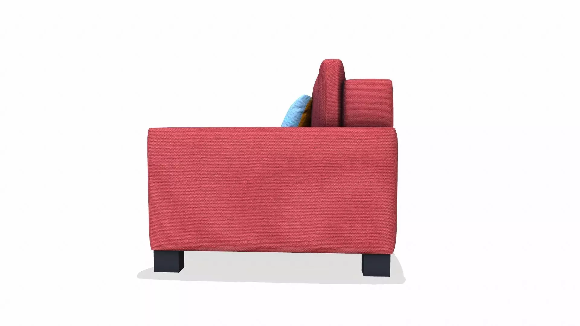 Canape Sofa Fabric Low-poly 3D model_4