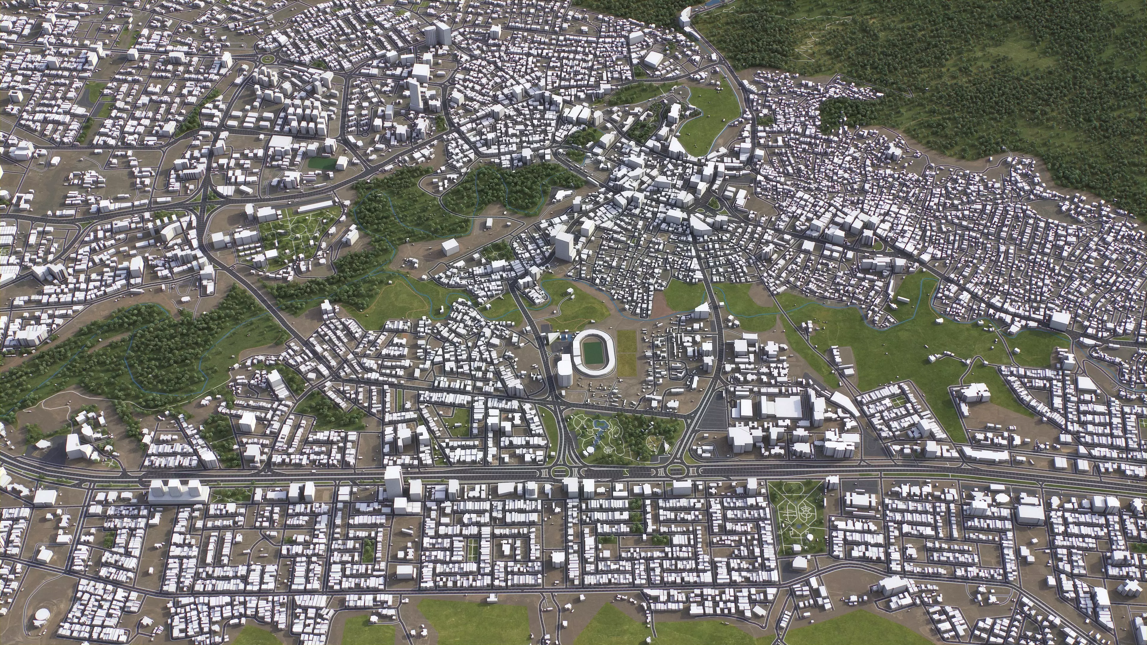 Duhok - 3D City Model Low-poly 3D model_5