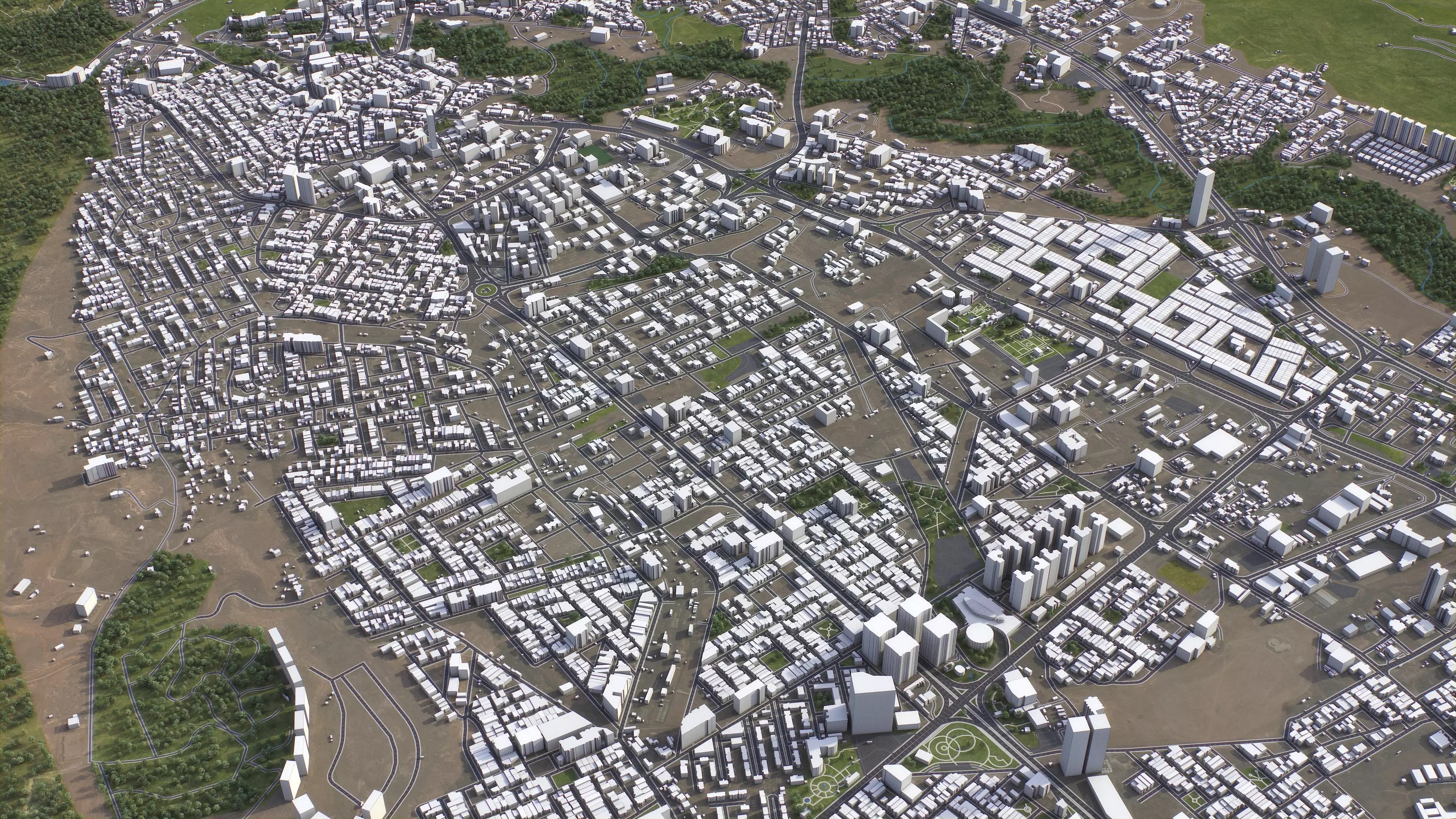 Duhok - 3D City Model Low-poly 3D model_6