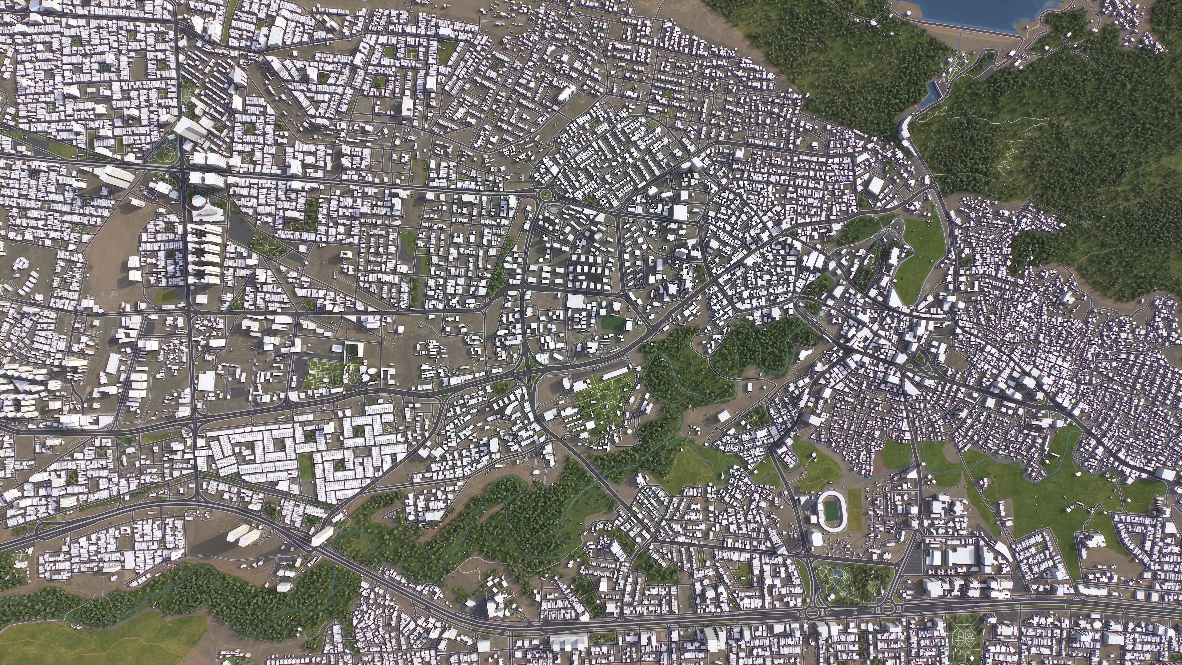 Duhok - 3D City Model Low-poly 3D model_8