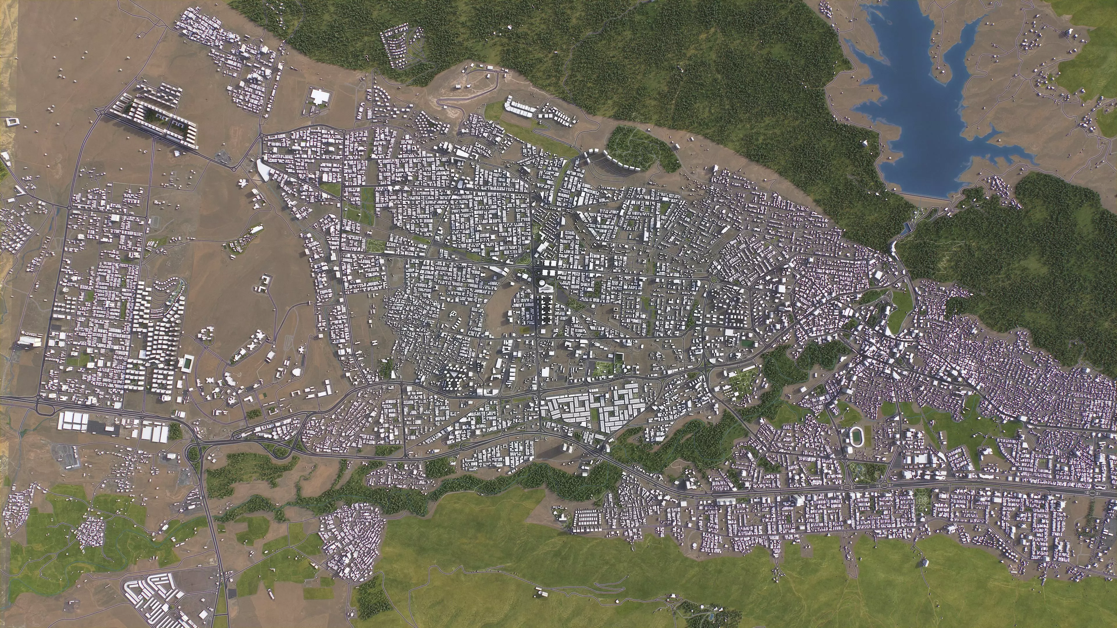 Duhok - 3D City Model Low-poly 3D model_9