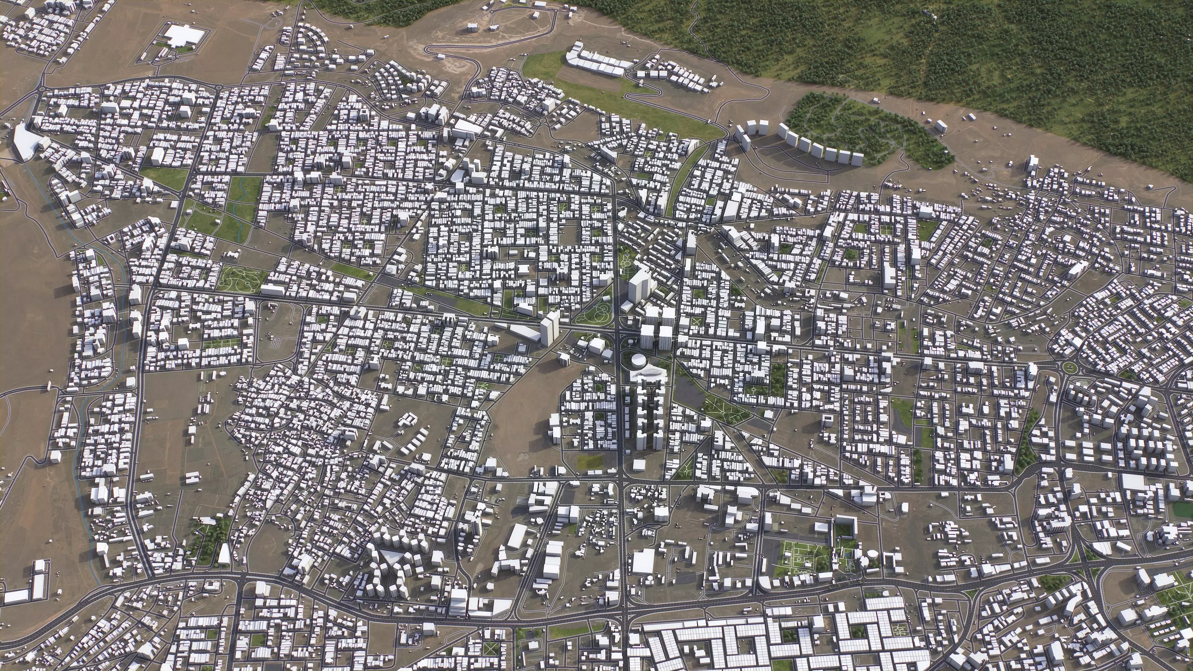 Duhok - 3D City Model Low-poly 3D model_1