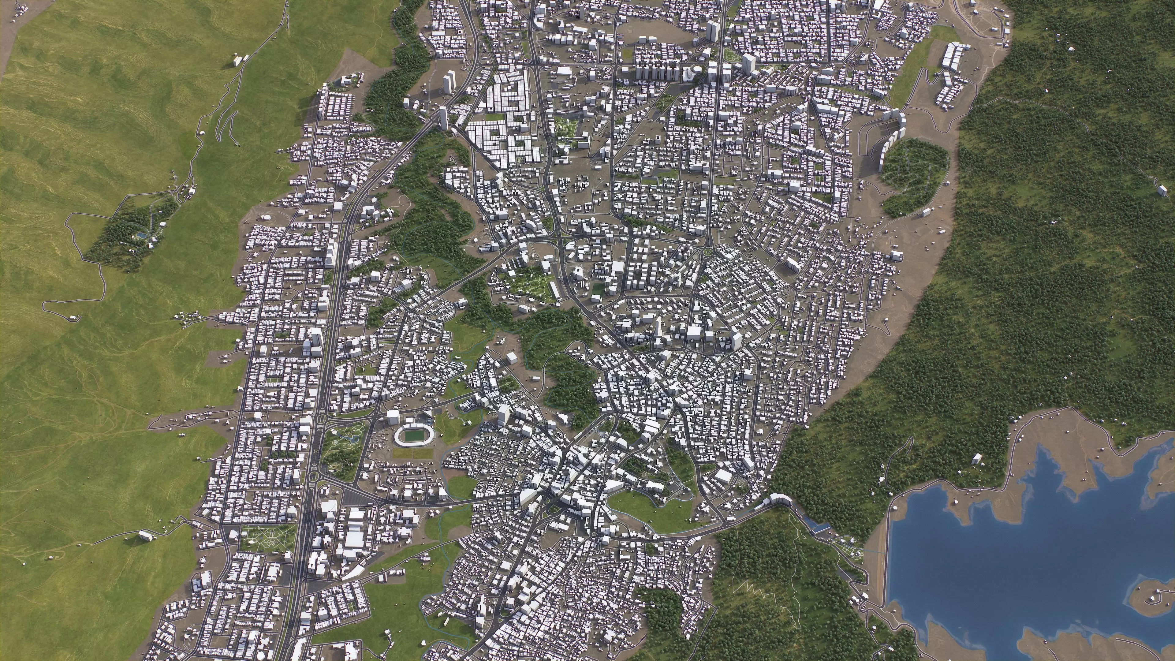 Duhok - 3D City Model Low-poly 3D model_4