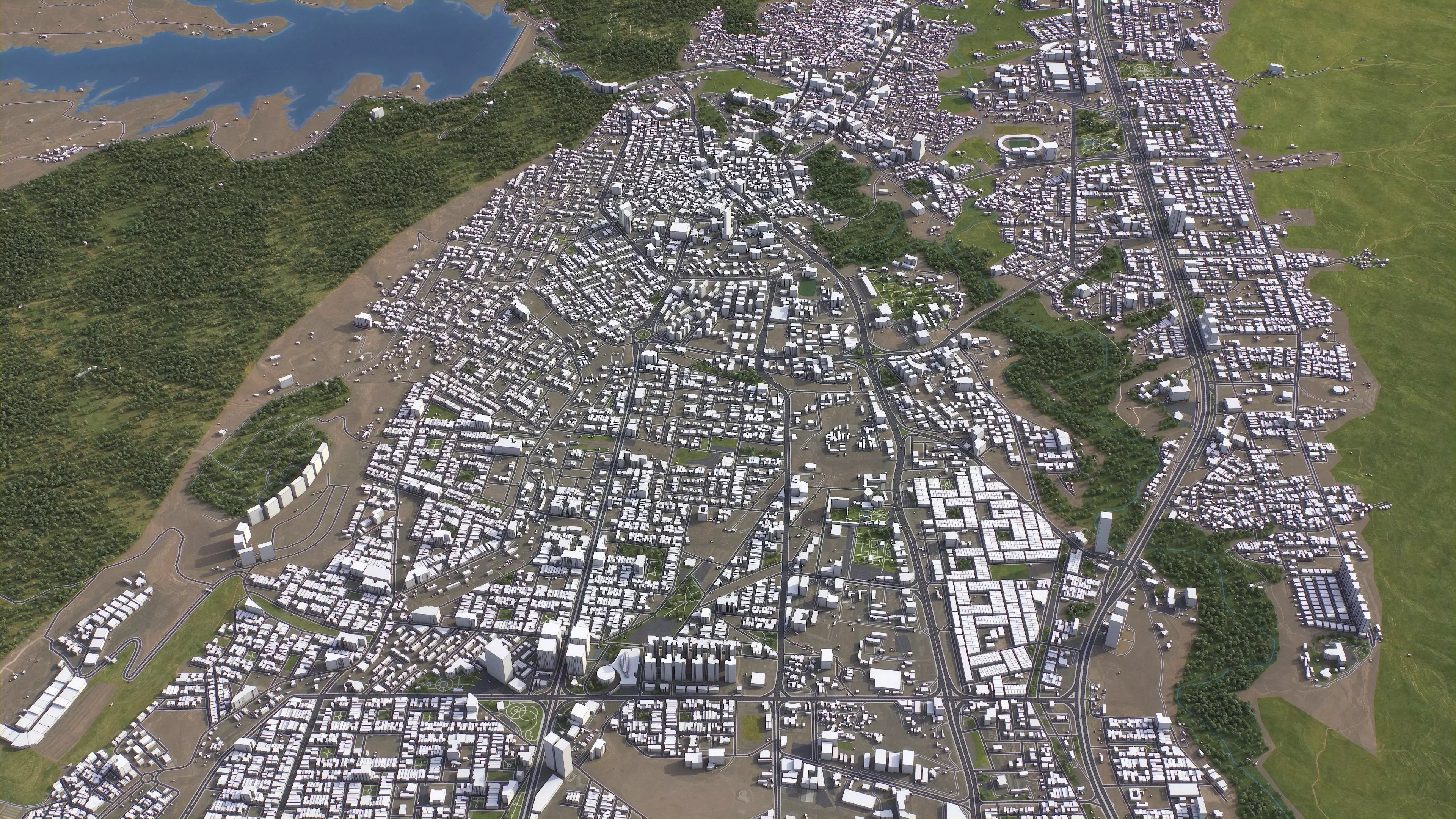 Duhok - 3D City Model Low-poly 3D model_2