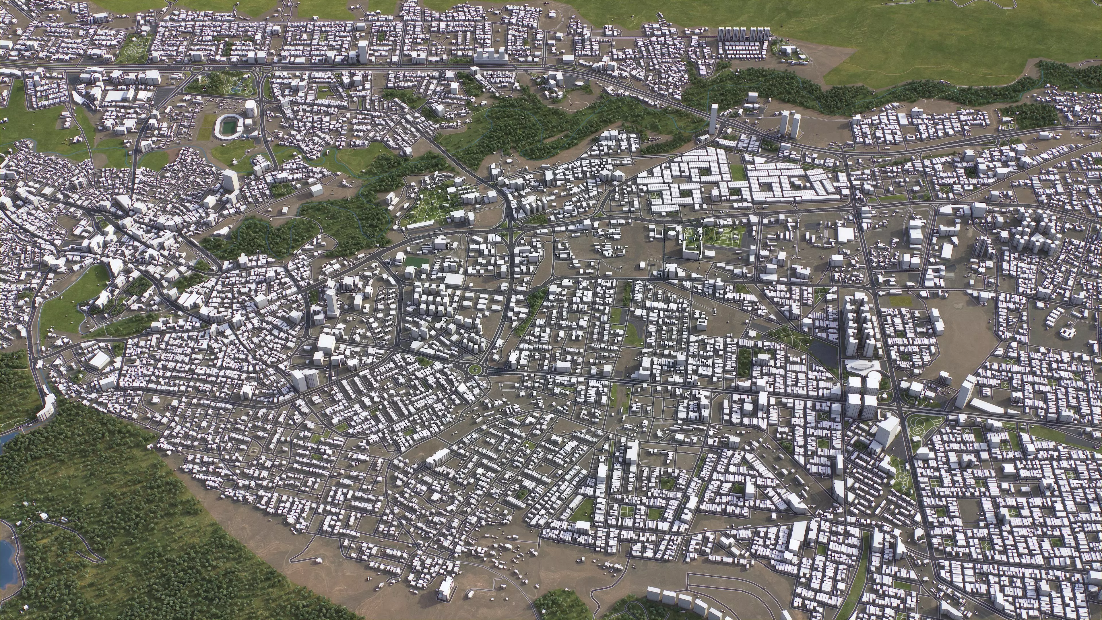 Duhok - 3D City Model Low-poly 3D model_3