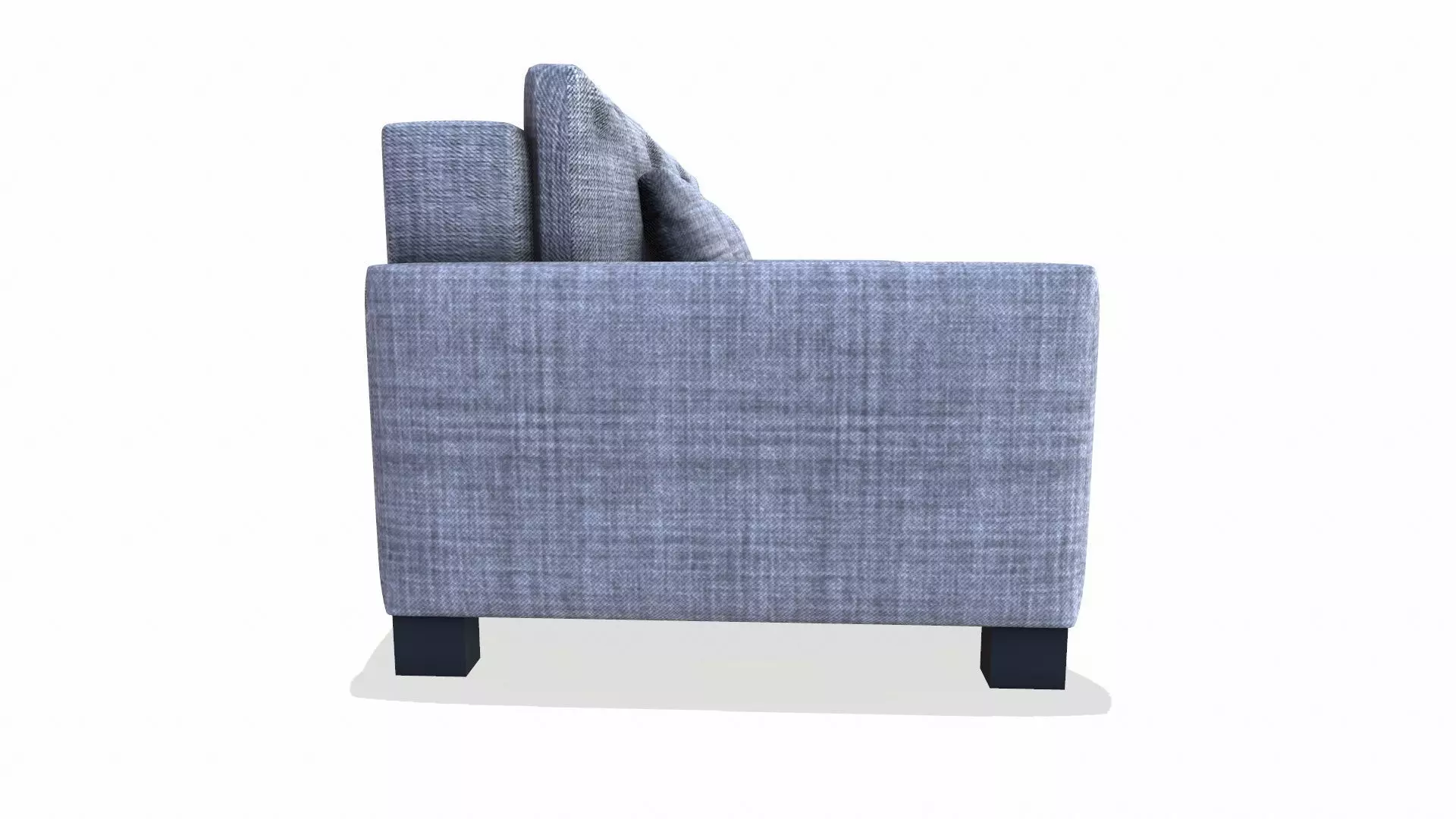 Canape Sofa Fabric Low-poly 3D model_3