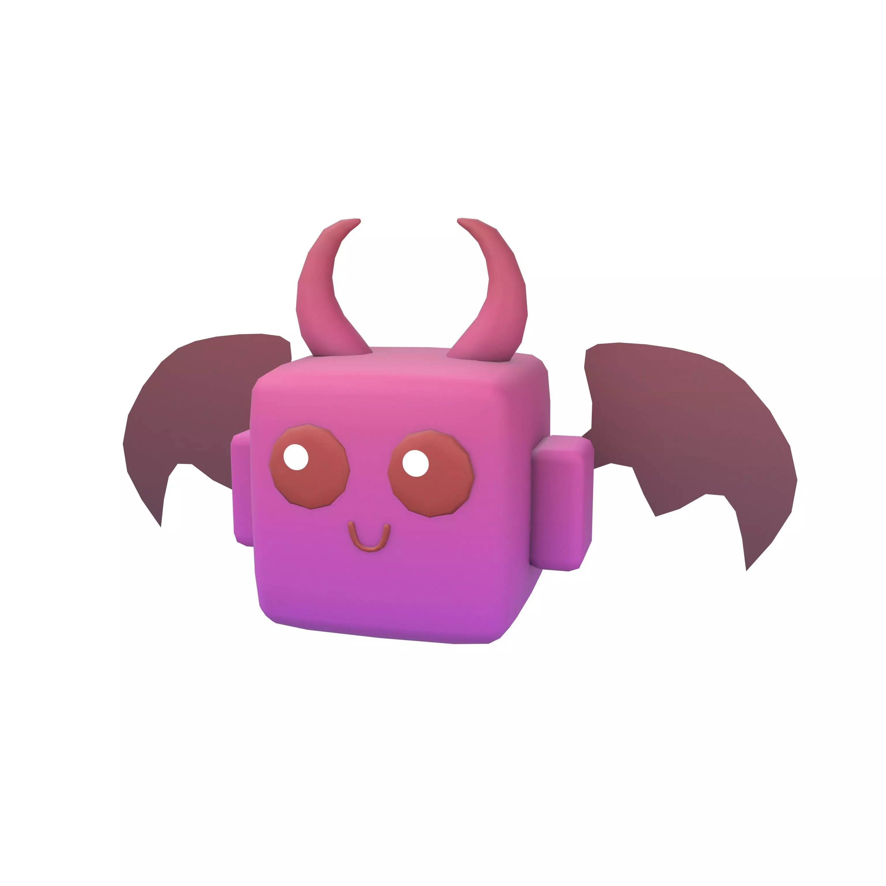 Devil Type Game Asset Pet Character v1 004 Low-poly 3D model