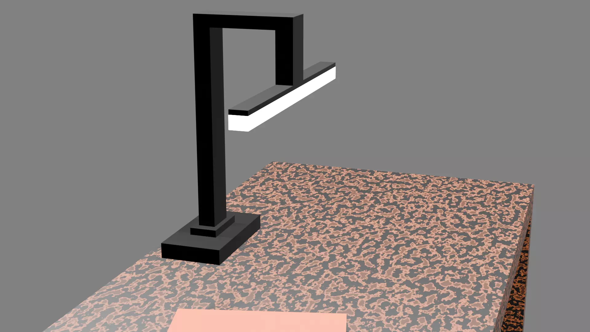 Ultra Low Poly Modern LED Desk Lamp Low-poly 3D model_2