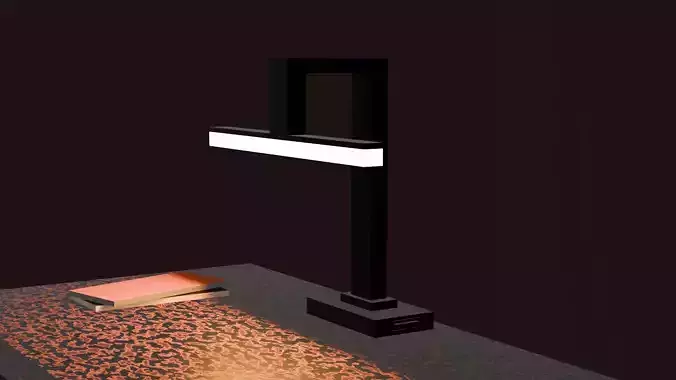 Ultra Low Poly Modern LED Desk Lamp Low-poly 3D model
