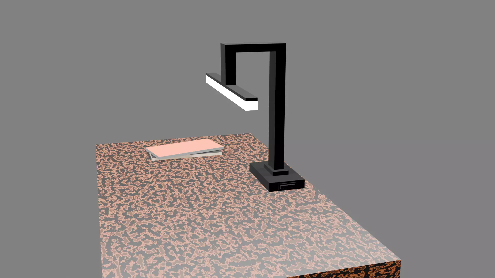 Ultra Low Poly Modern LED Desk Lamp Low-poly 3D model_5