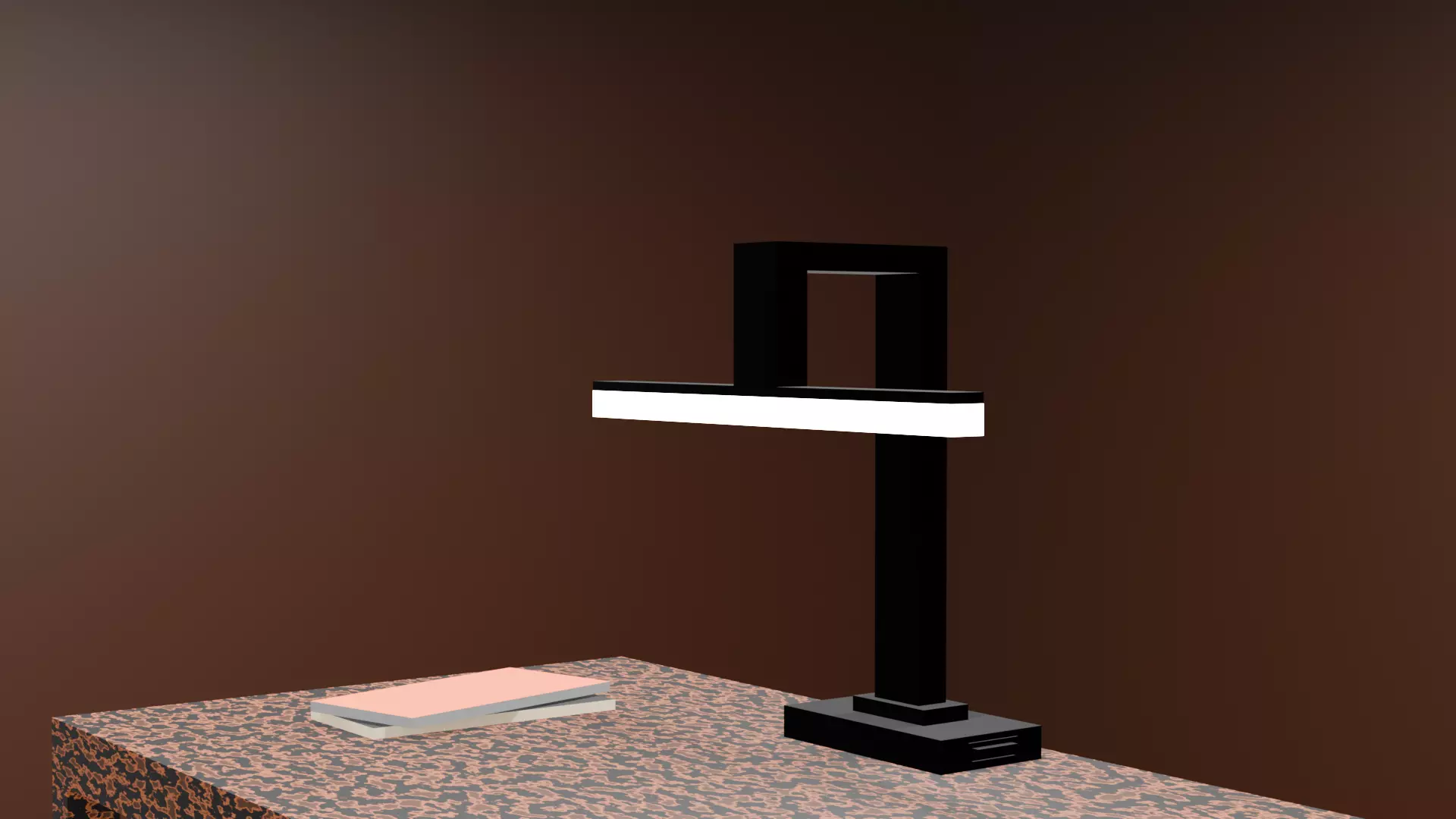 Ultra Low Poly Modern LED Desk Lamp Low-poly 3D model_3