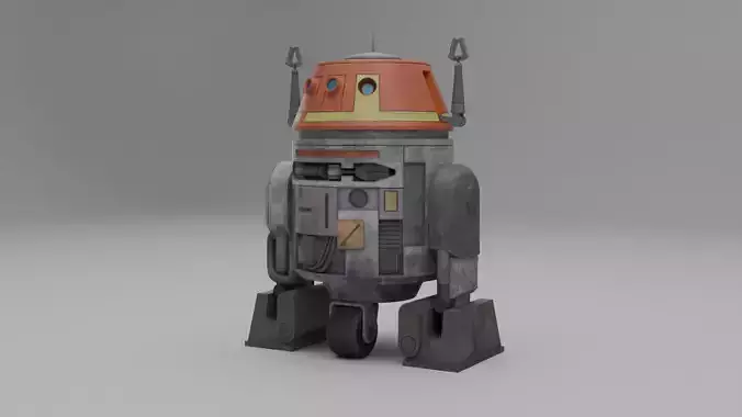 C1-10P Inspired Astromech Droid 3D model