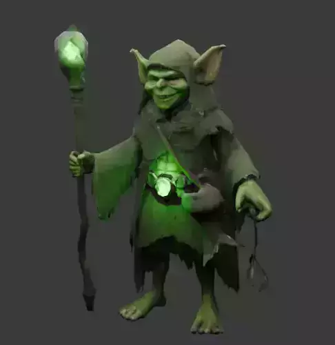 3D Textured goblin 