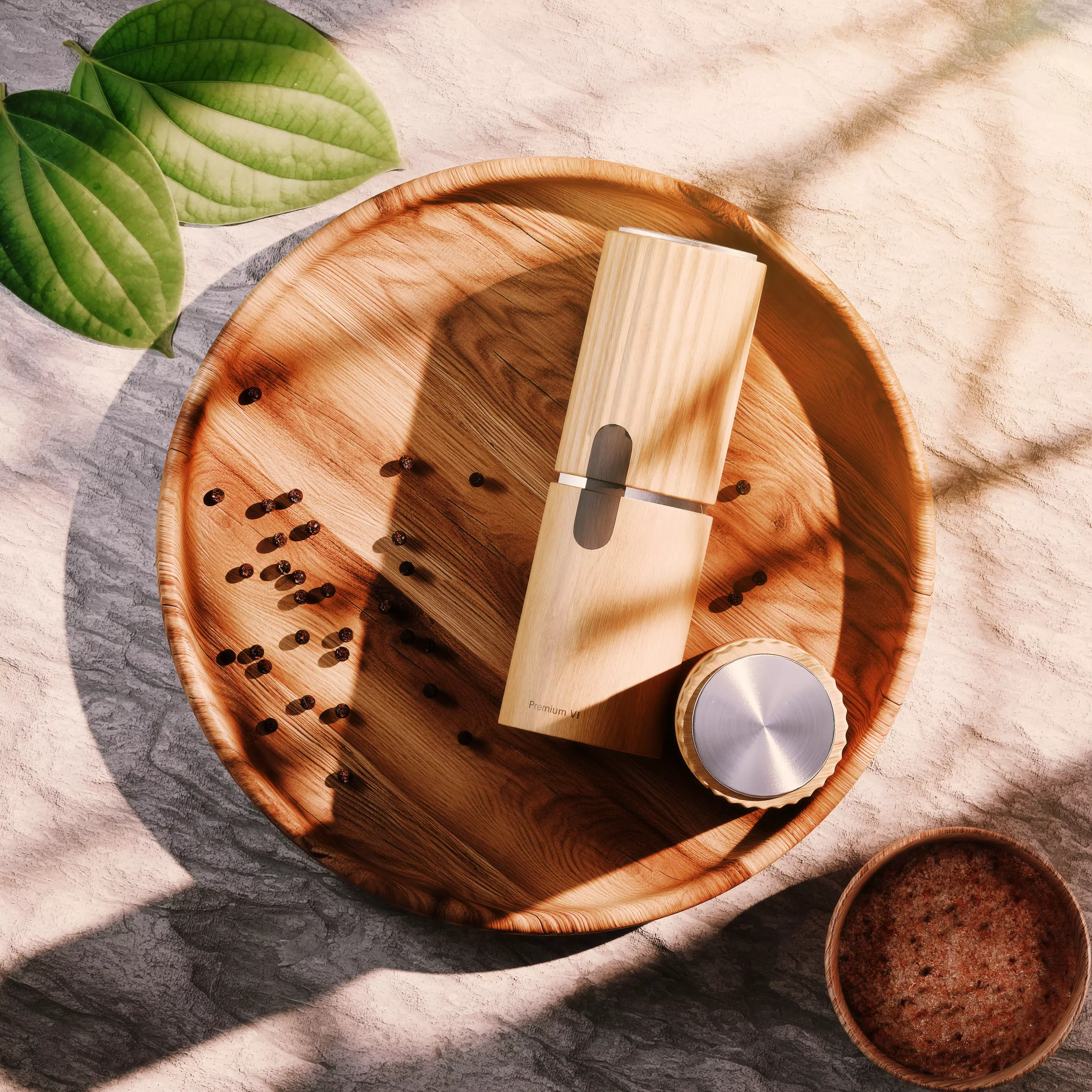 Modern Salt and Pepper Grinder Free 3D model