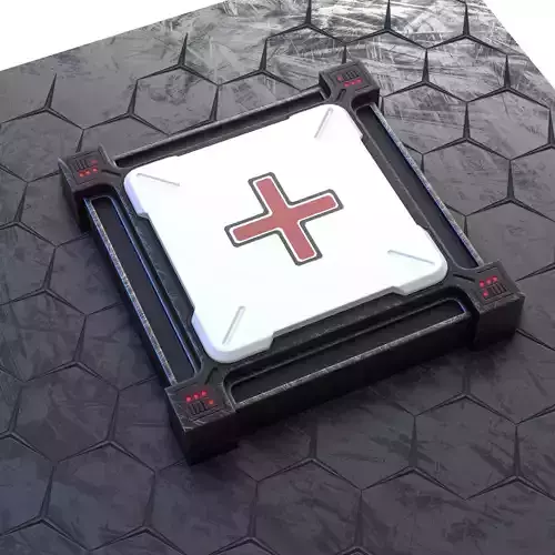 Game ready Panel prop Low-poly 3D model Low-poly 3D model